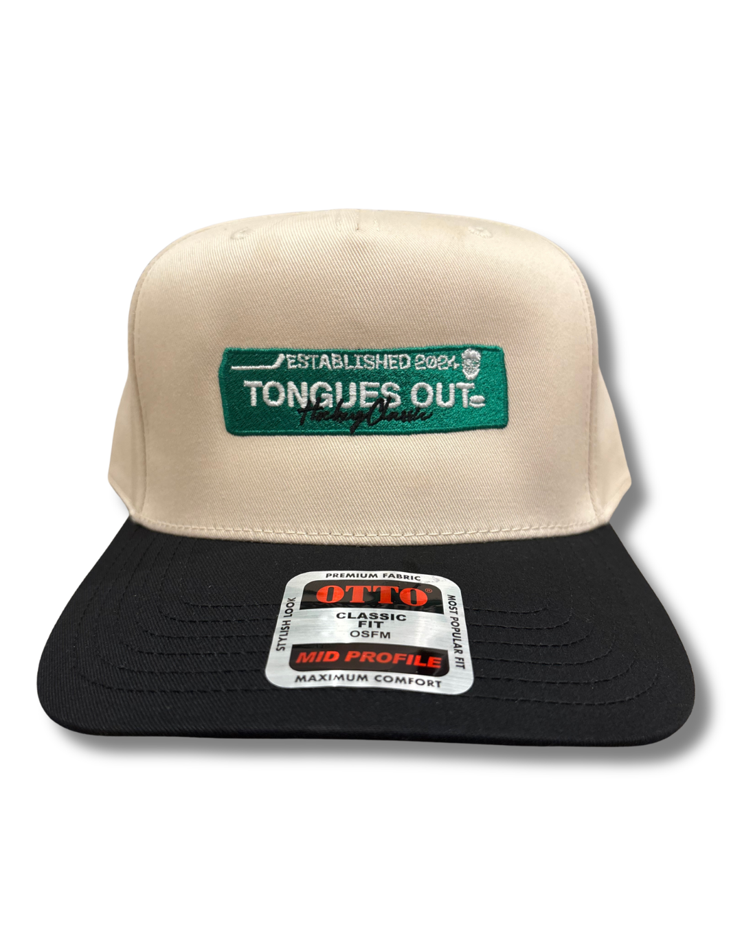 Tongues Out Hockey Green Snapback