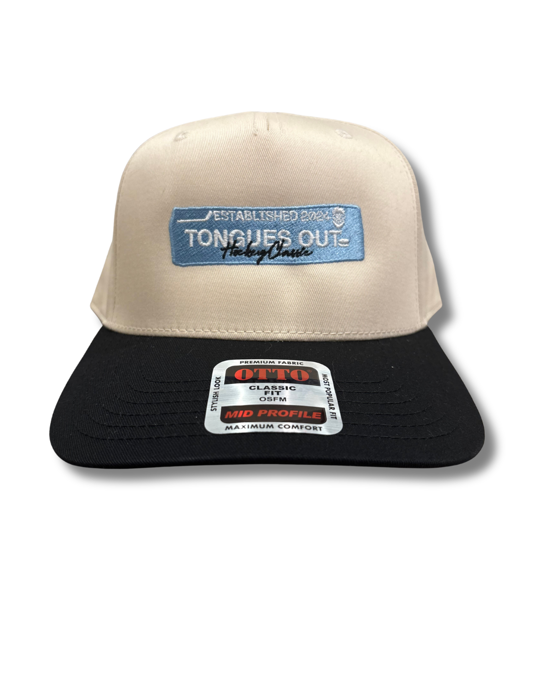 Tongues Out Hockey Baby Blue Snapback