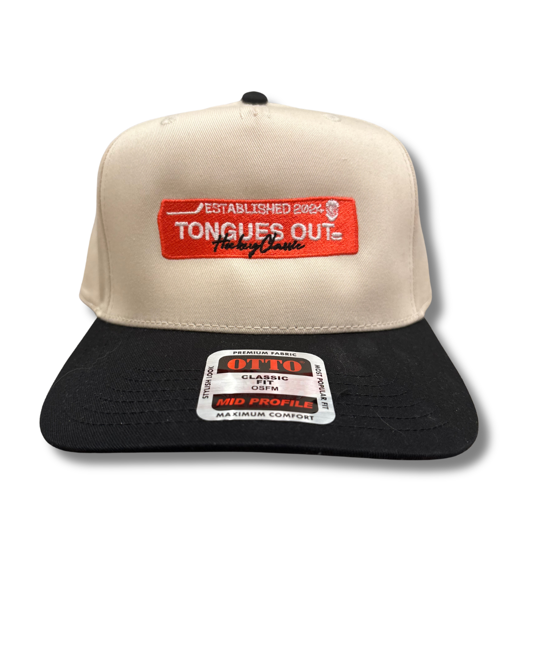 Tongues Out Hockey Red Snapback