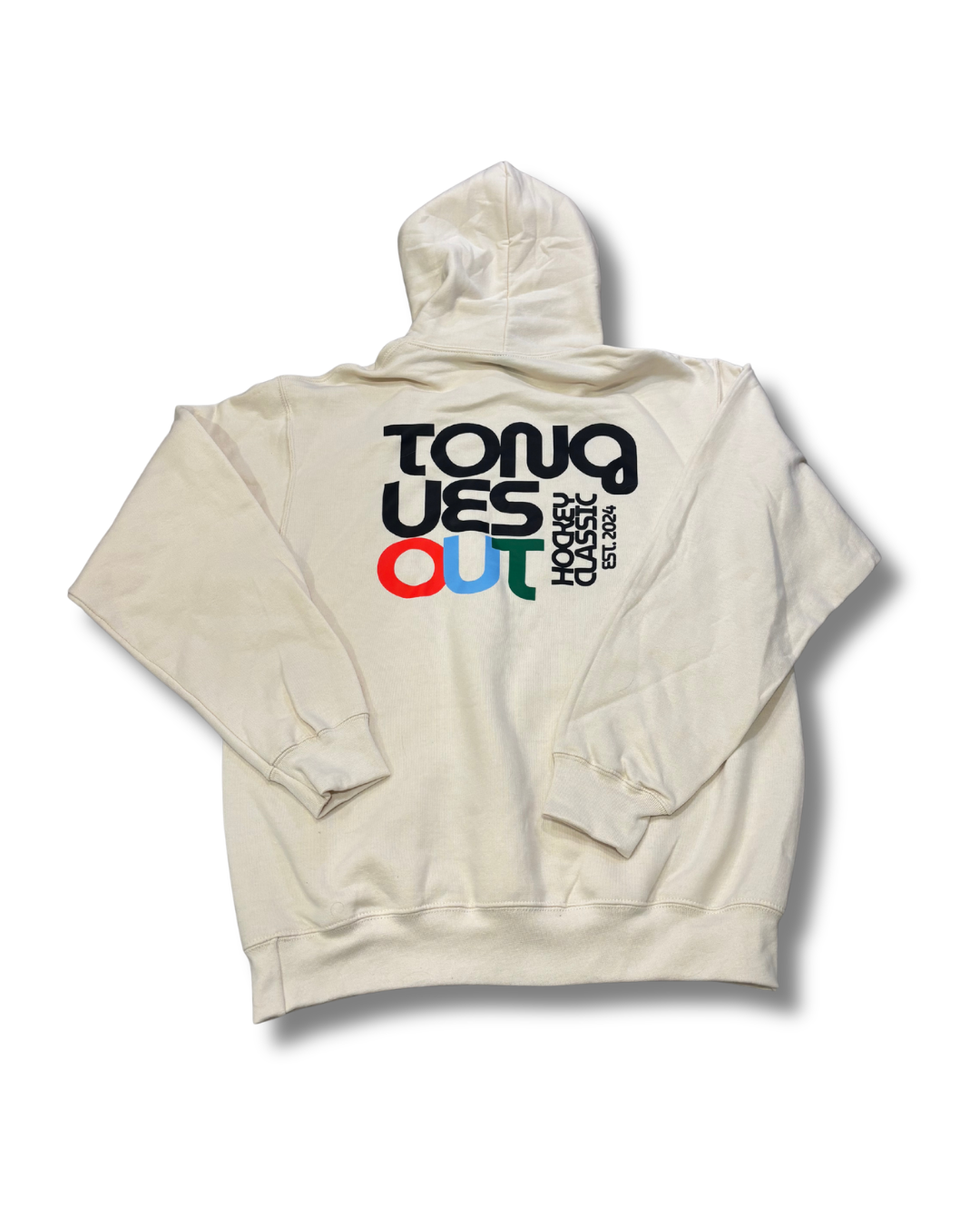 Tongues Out Hockey Cream (Colorful) Hoodie