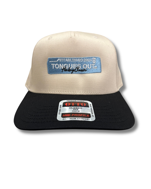 Tongues Out Hockey Baby Blue Snapback