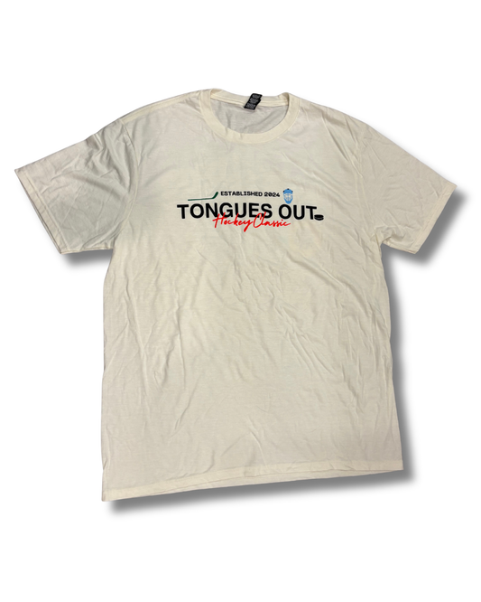 Tongues Out Hockey Cream Tee